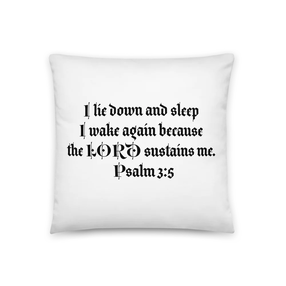 Basic Pillow Psalm 3:5