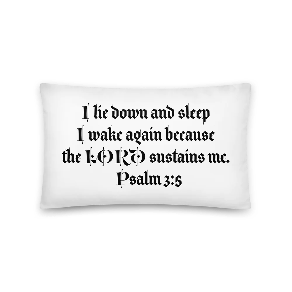 Basic Pillow Psalm 3:5